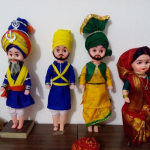 Diverse Cultural attire dolls of India.