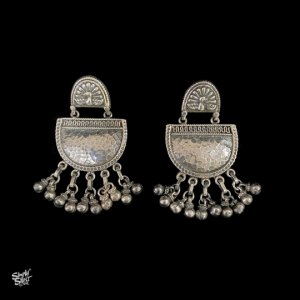 Silver Handcrafted Big Chunky Earrings