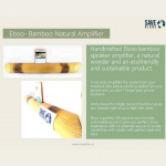 EBOO Bamboo Natural Speaker Amplifier