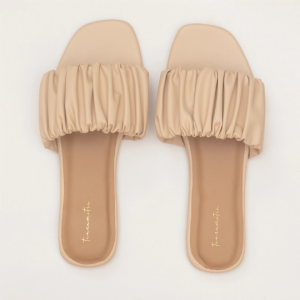 Kelly slider flats in Nude